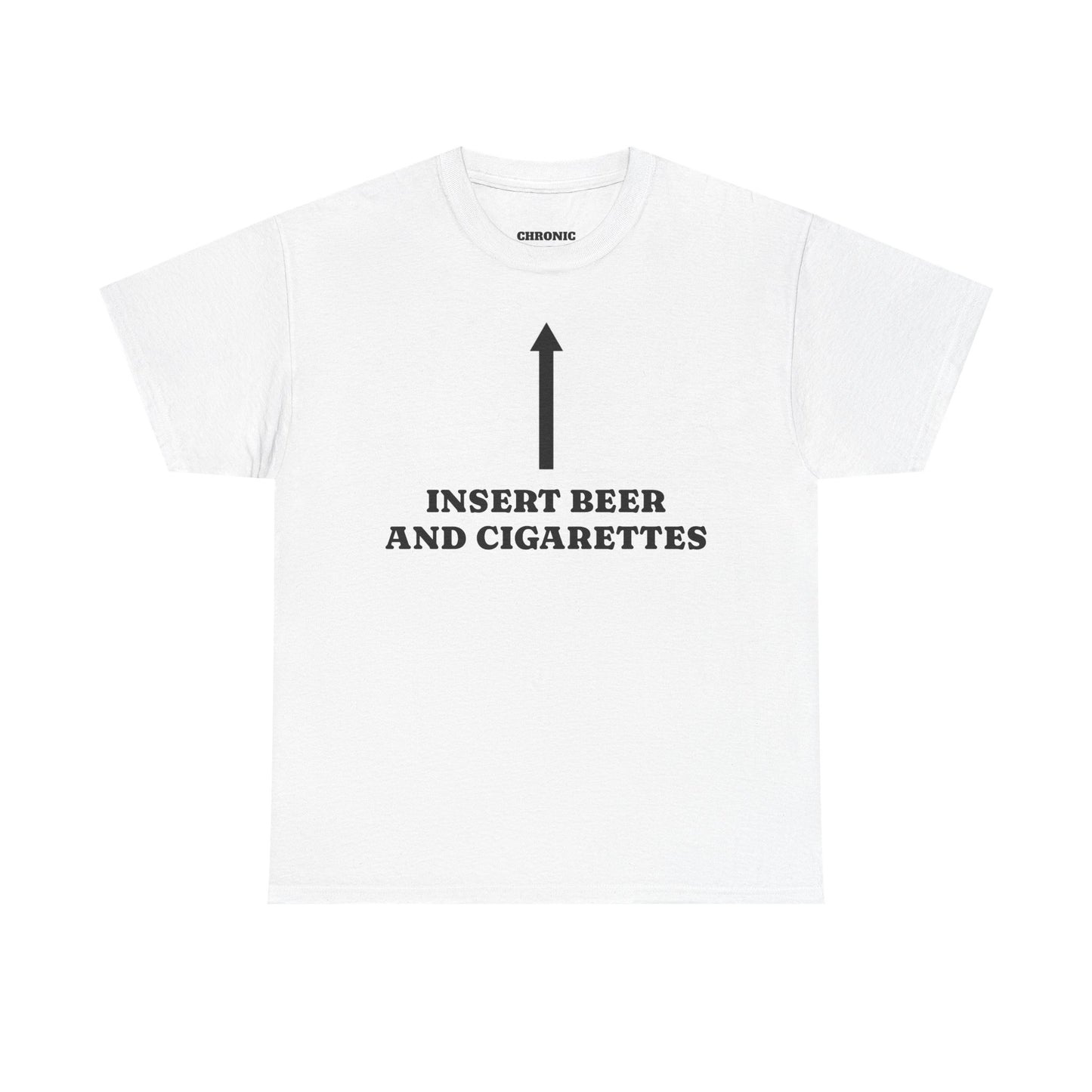 Insert Beer And Cigarettes Tee